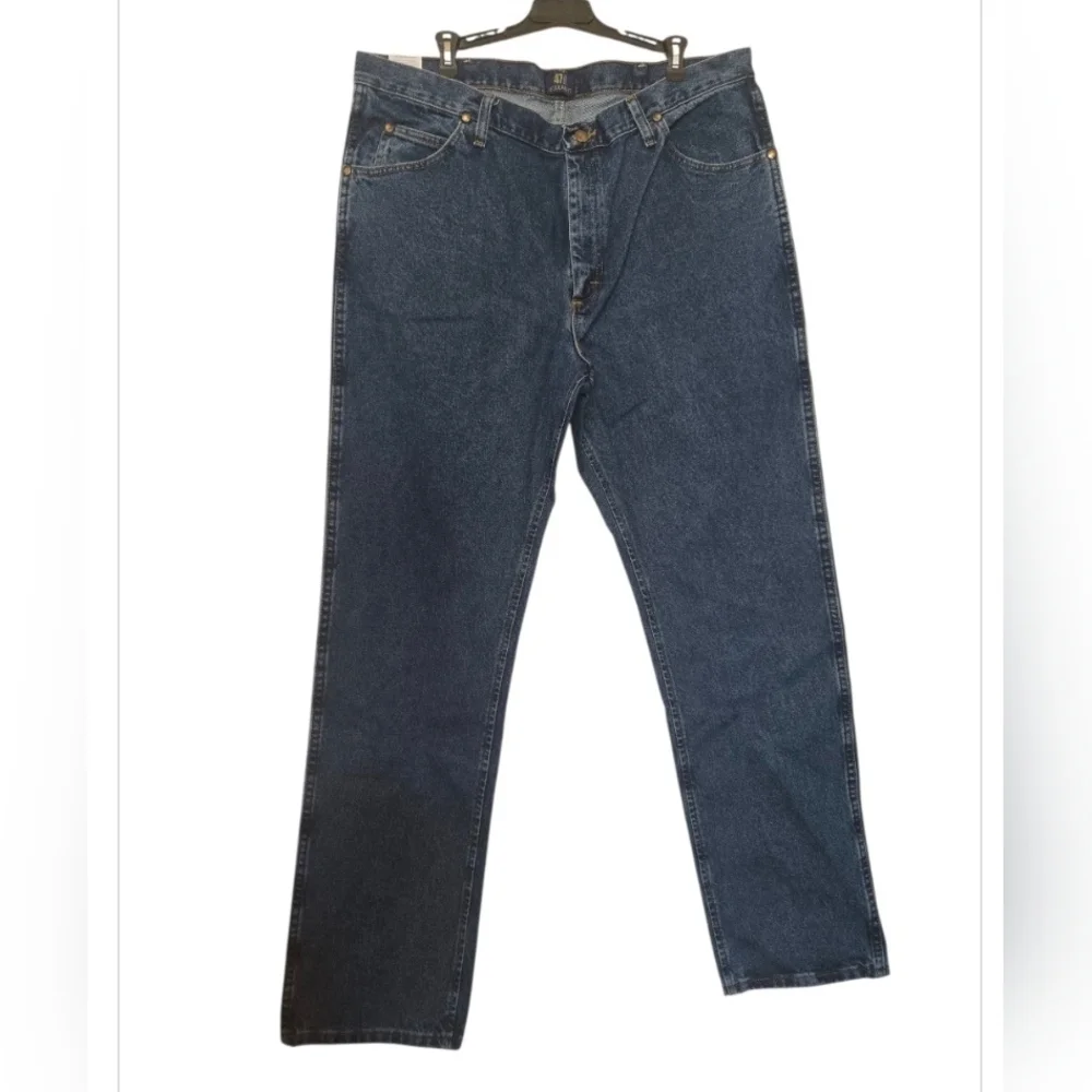 NWT Wrangler Men's Premium Performance Bootcut Jeans - Dark Blue.Size 38 × 34